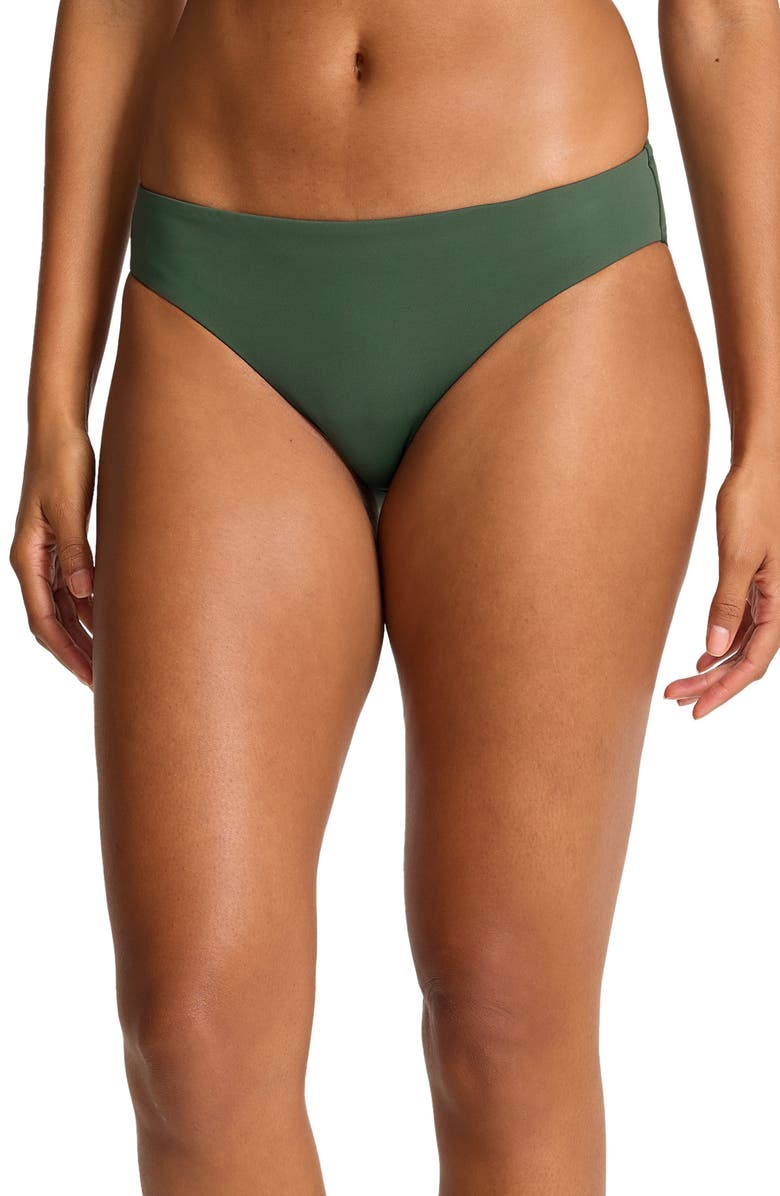 Tommy Bahama Palm Hipster Bikini Bottoms, Main, color, Dark Tea Leaf