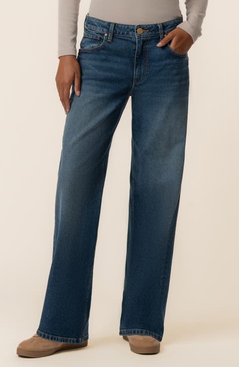 Selena Low Rise Baggy Straight Leg Jeans