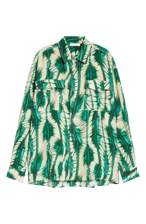 Ulla Johnson Soren Long-sleeve Silk Shirt In Acacia