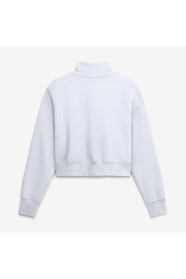 Women's Nike White Washington Commanders Oversized Phoenix Fleece Cropped Quarter-Zip Sweatshirt, Alternate, color, White