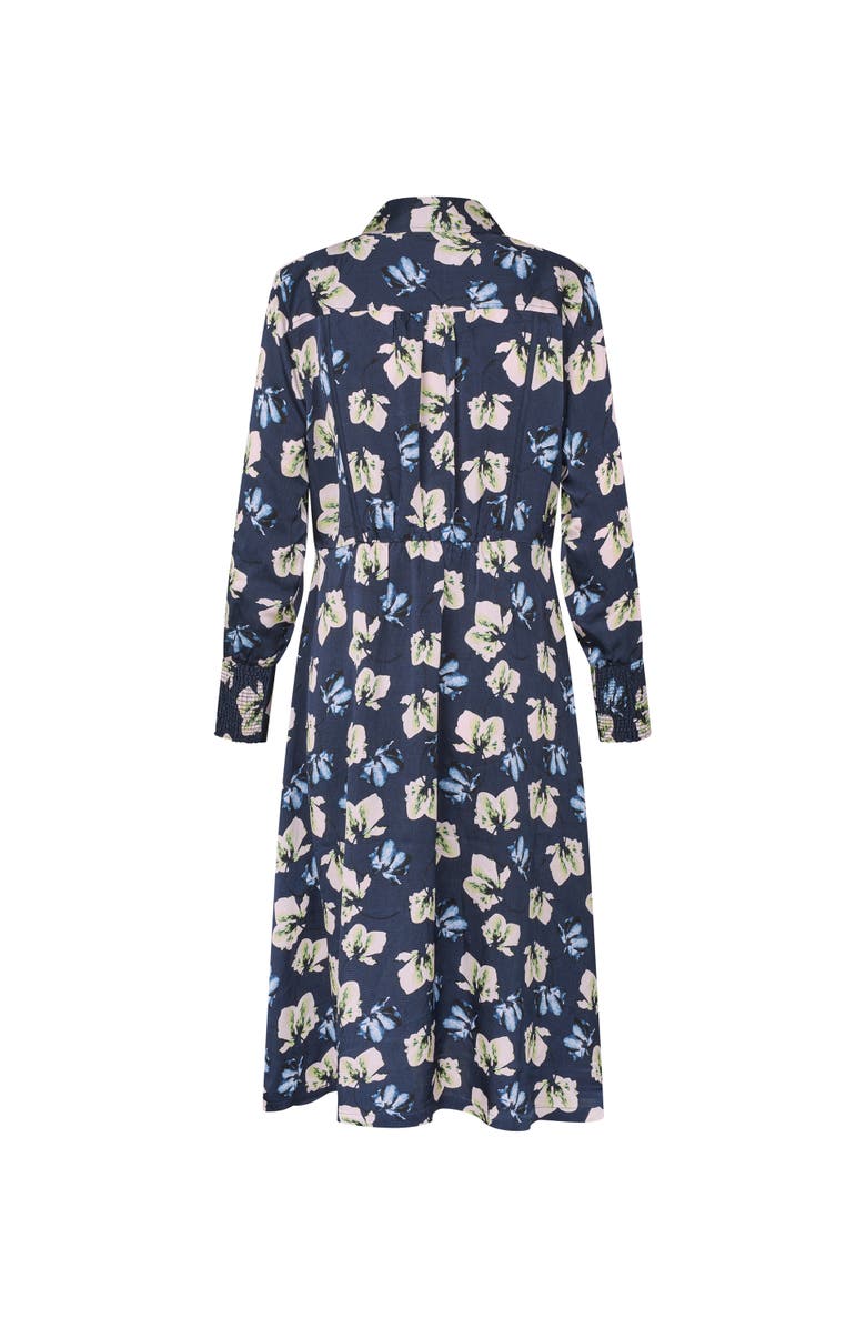 Masai Copenhagen MaNolivienne Floral Print Midi Dress, Alternate, color, Navy Blazer