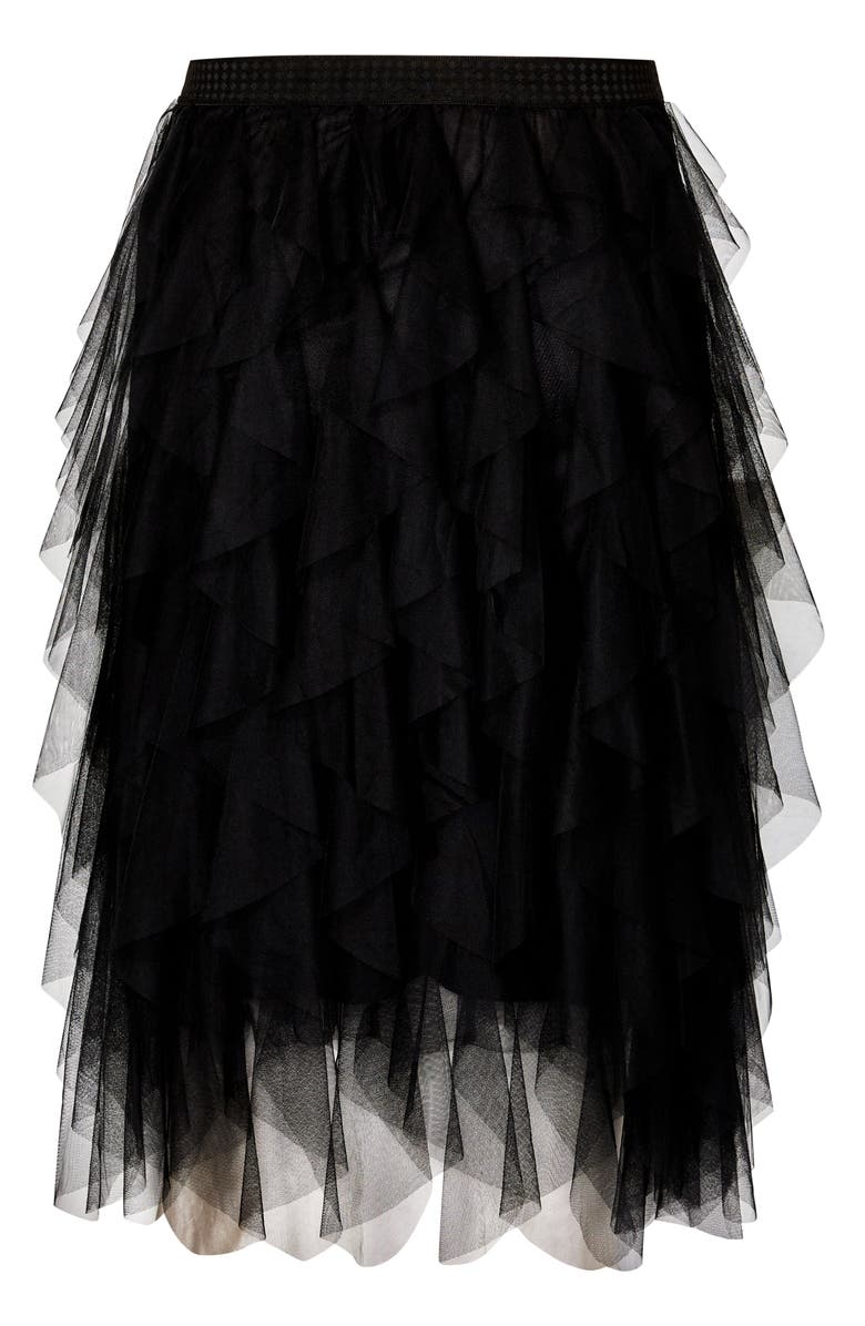 City Chic Wild Pixy Layered Tulle Skirt, Alternate, color,