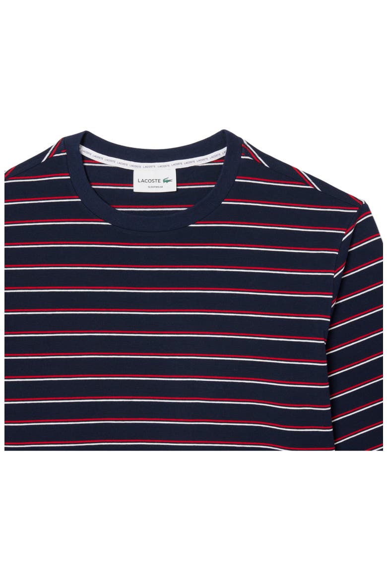 Cotton Pajamas, Alternate, color, NAVY BLUE/ RED-WHITE