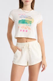 Billabong Coastal Adventures Crop Graphic T-Shirt