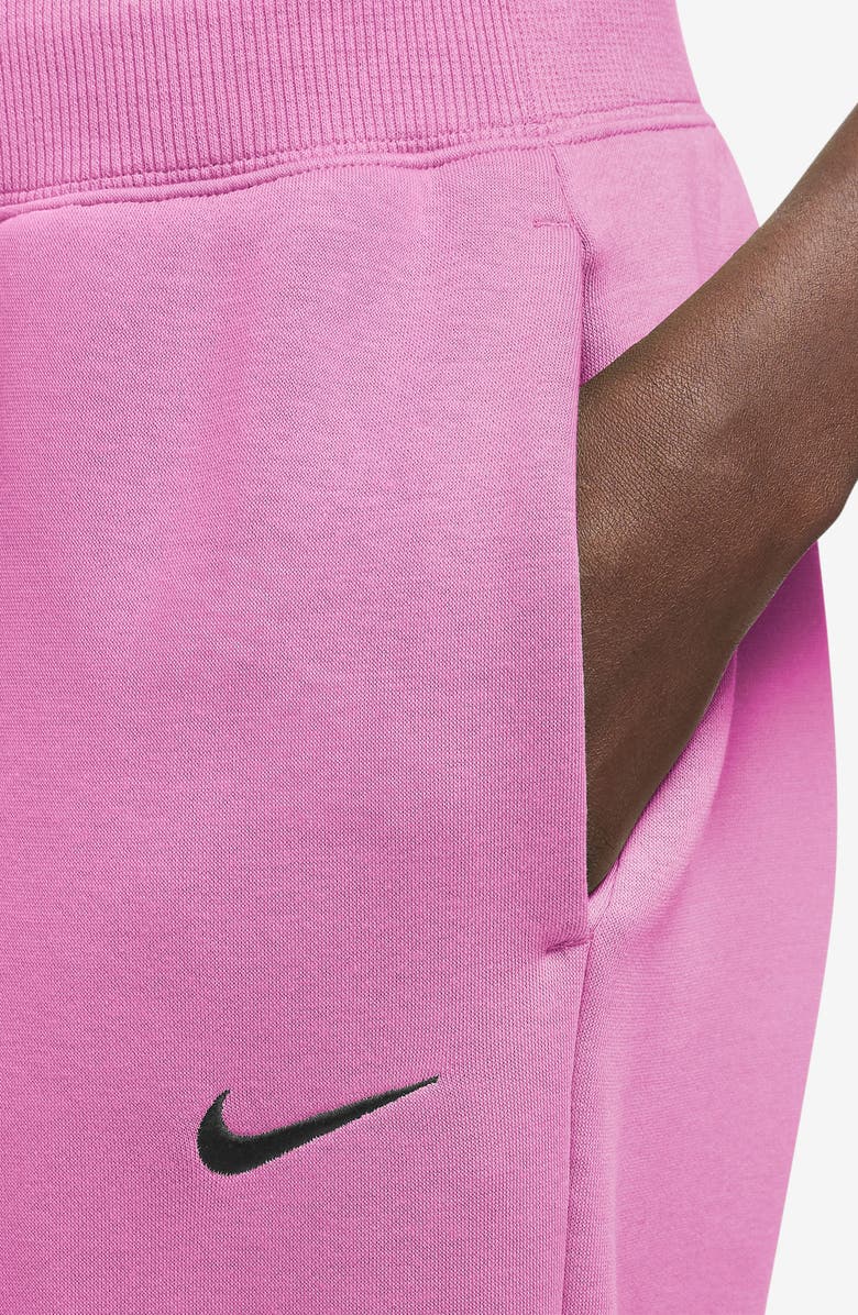 Nike Sportswear Phoenix High Waist Fleece Sweatpants, Alternate, color, Playful Pink/ Black