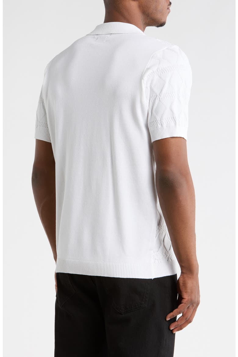 Slim Fit Polo Sweater, Alternate, color, WHITE