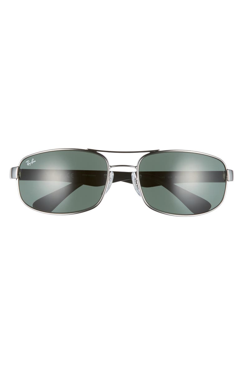 61mm Square Sunglasses, Alternate, color, GREY