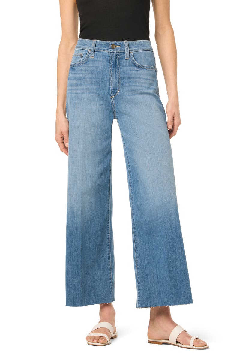 Joe's Wide Leg Ankle Crop Raw Hem Jeans, Main, color, Peru