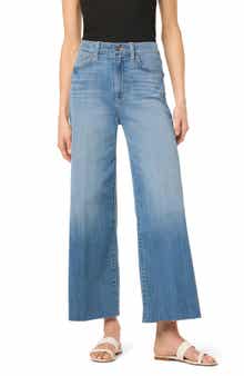 Joe's Wide Leg Ankle Crop Raw Hem Jeans
