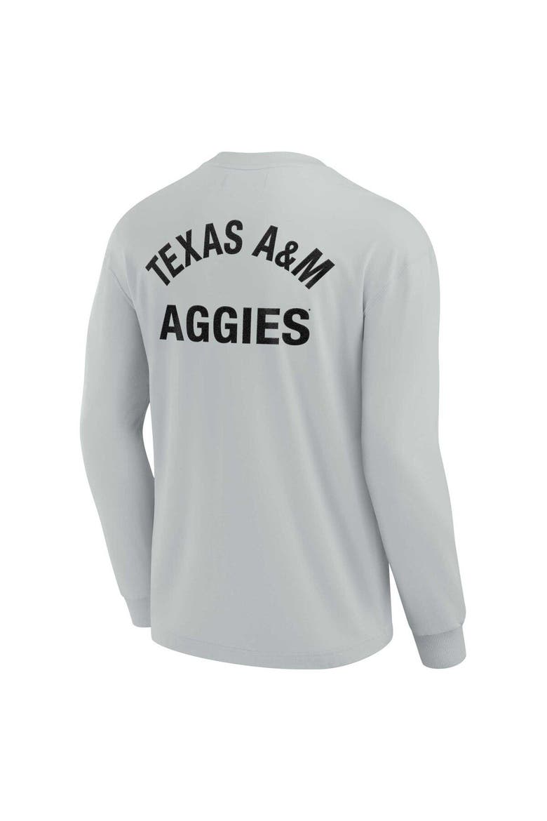 Unisex Fanatics Signature Gray Texas A&M Aggies Elements Super Soft Long Sleeve T-Shirt, Alternate, color, Gray