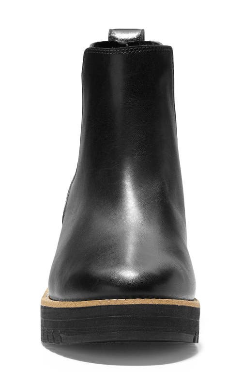 Cole Haan Zerogrand Waterproof City Wedge Bootie In Black