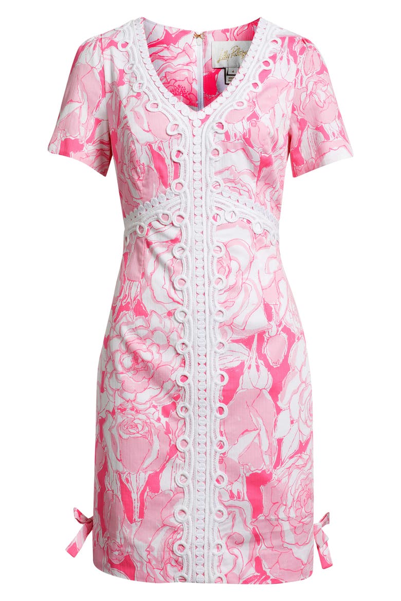 Evita Sheath Dress, Alternate, color, CONFETTI PINK ROSANNA