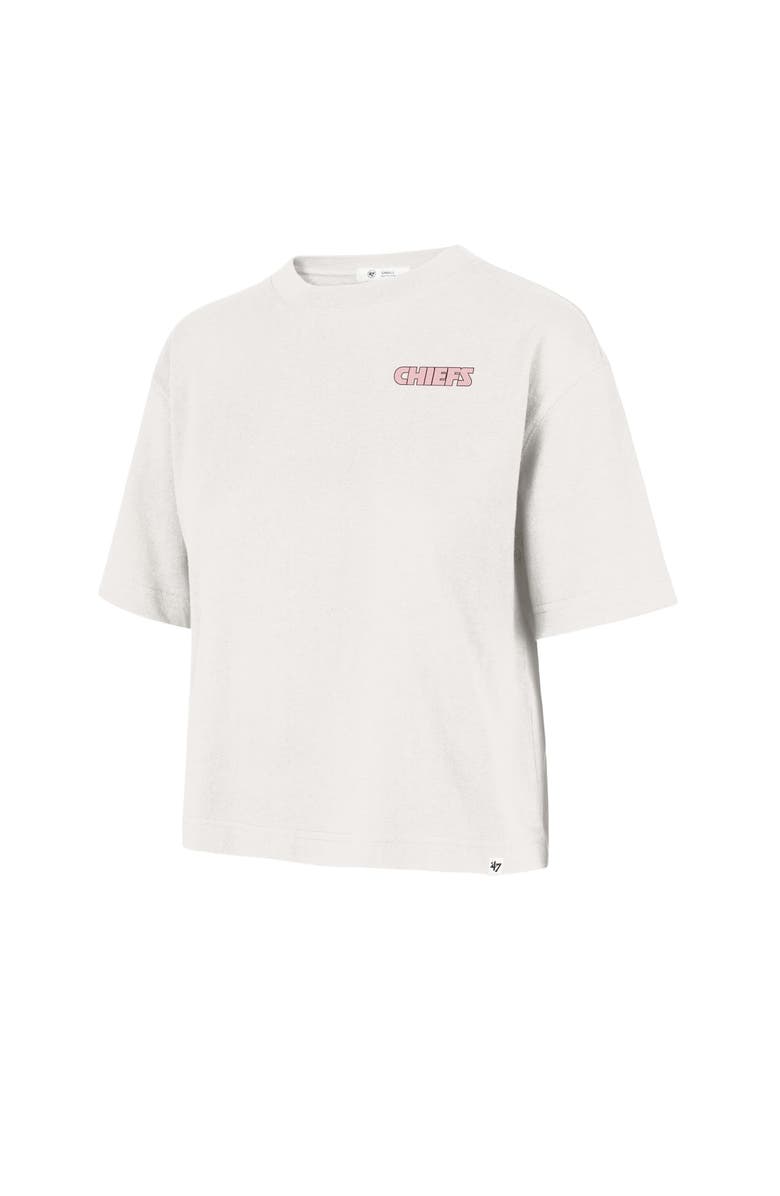 '47 Women's '47 Cream Kansas City Chiefs Love Letter Reed City T-Shirt, Alternate, color, Cream