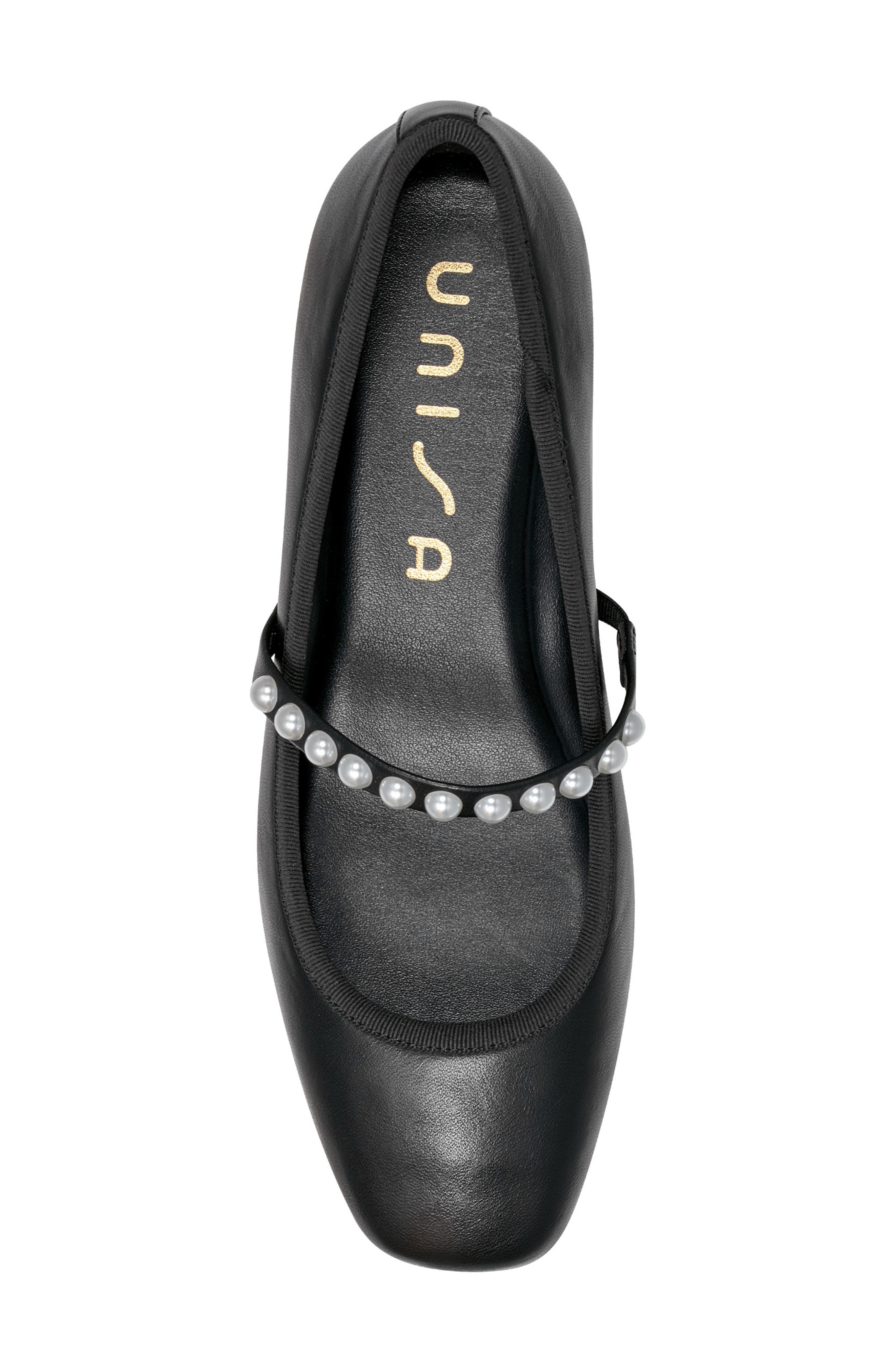 UNISA Faux Pearl Strap Mary Jane Flat, Alternate, color, 