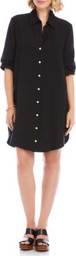 Karen Kane Ruched Sleeve Shirtdress