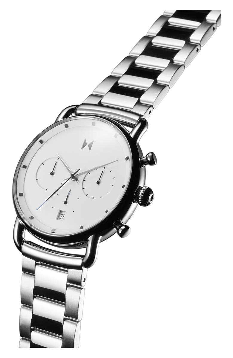MVMT Blacktop Chronograph Bracelet Watch, 42mm, Alternate, color,