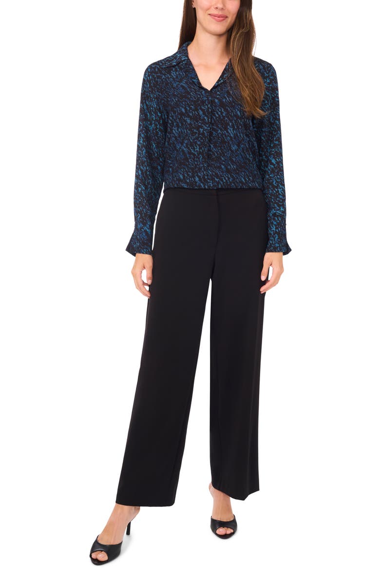 Collared Top, Alternate, color, RICH BLACK