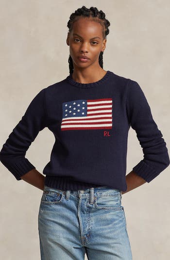 Flag Crewneck Sweater