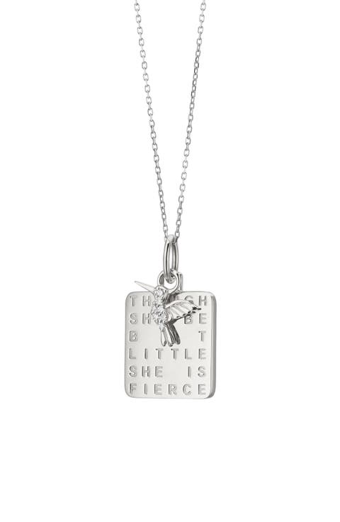 She is Fierce Sterling Silver Necklace