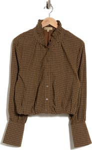 Democracy Ruffle Neck Bubble Top