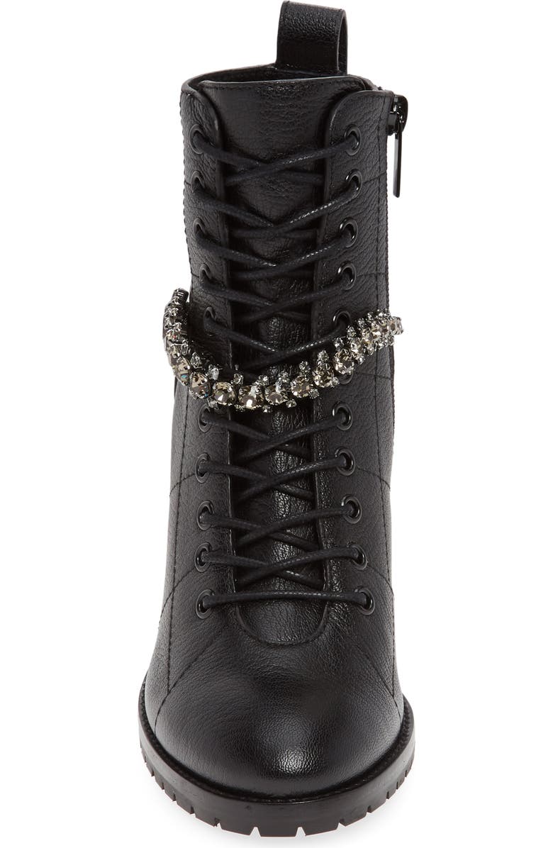 Jimmy Choo Cruz Jewel Combat Boot, Alternate, color,