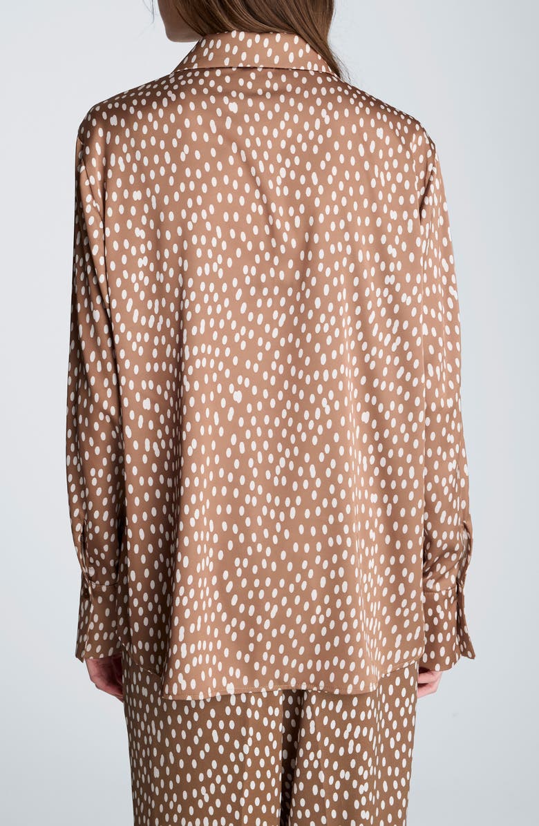 Kenneth Cole Oversize Button-Up Shirt, Alternate, color, Mesquite/ Oyster