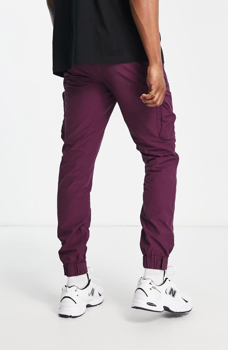 Topman Cut & Sew Cargo Skinny Pants, Alternate, color, 