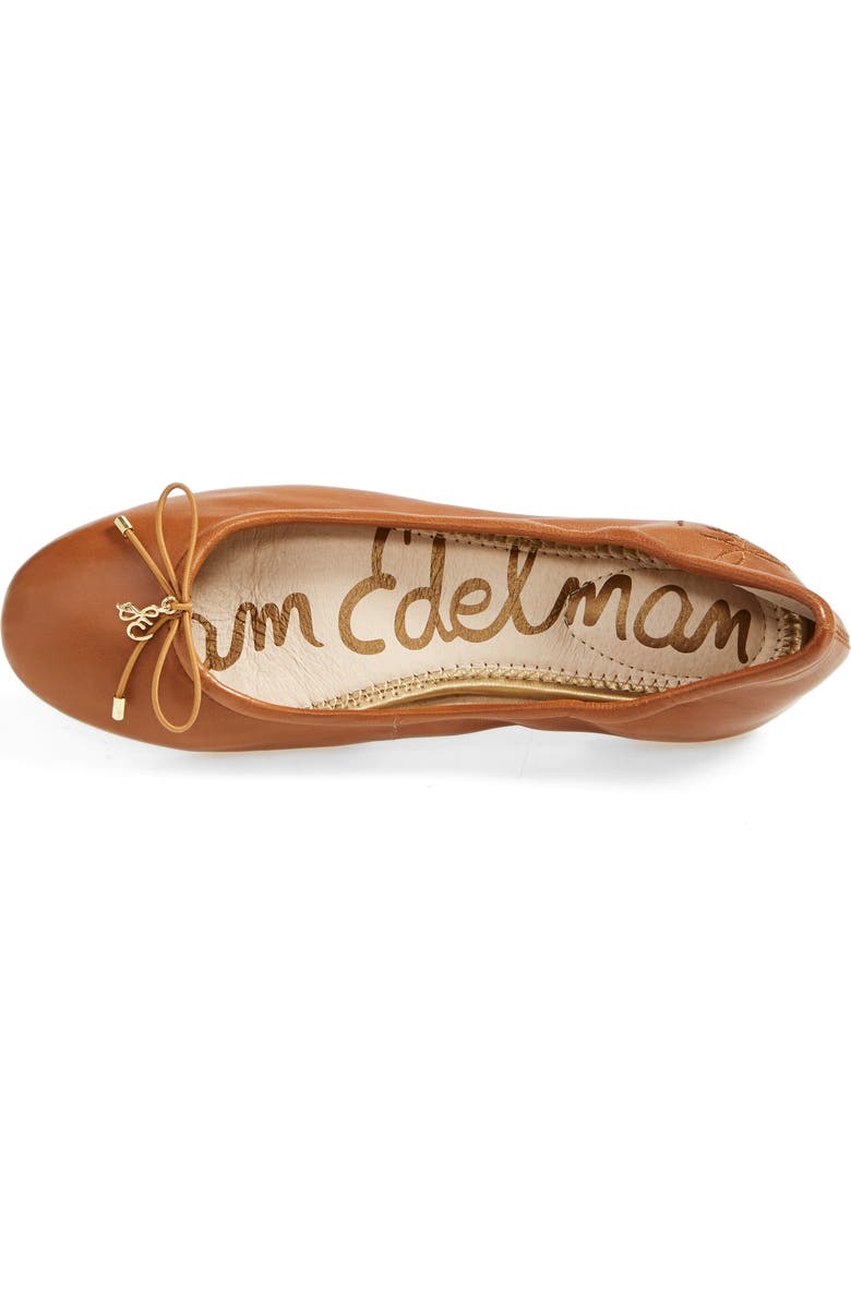 Sam Edelman Felicia Flat, Alternate, color, Saddle Lea