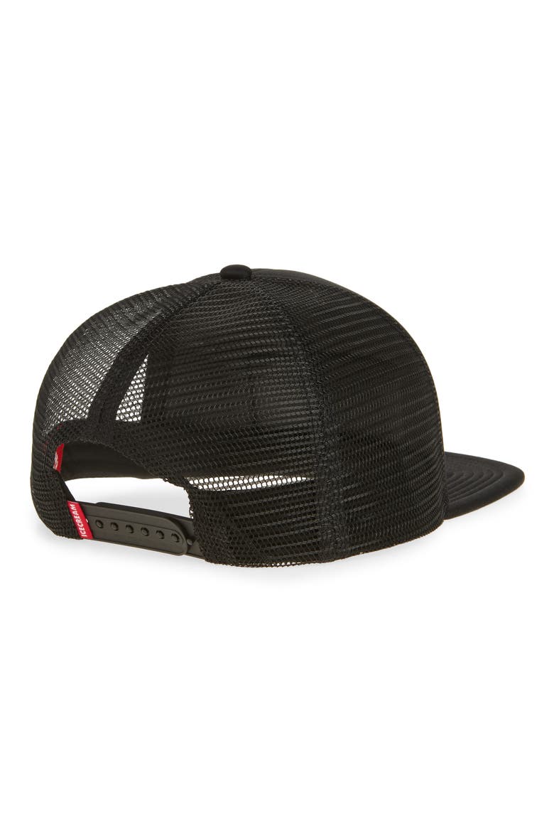 Squeeze Trucker Hat, Alternate, color, BLACK