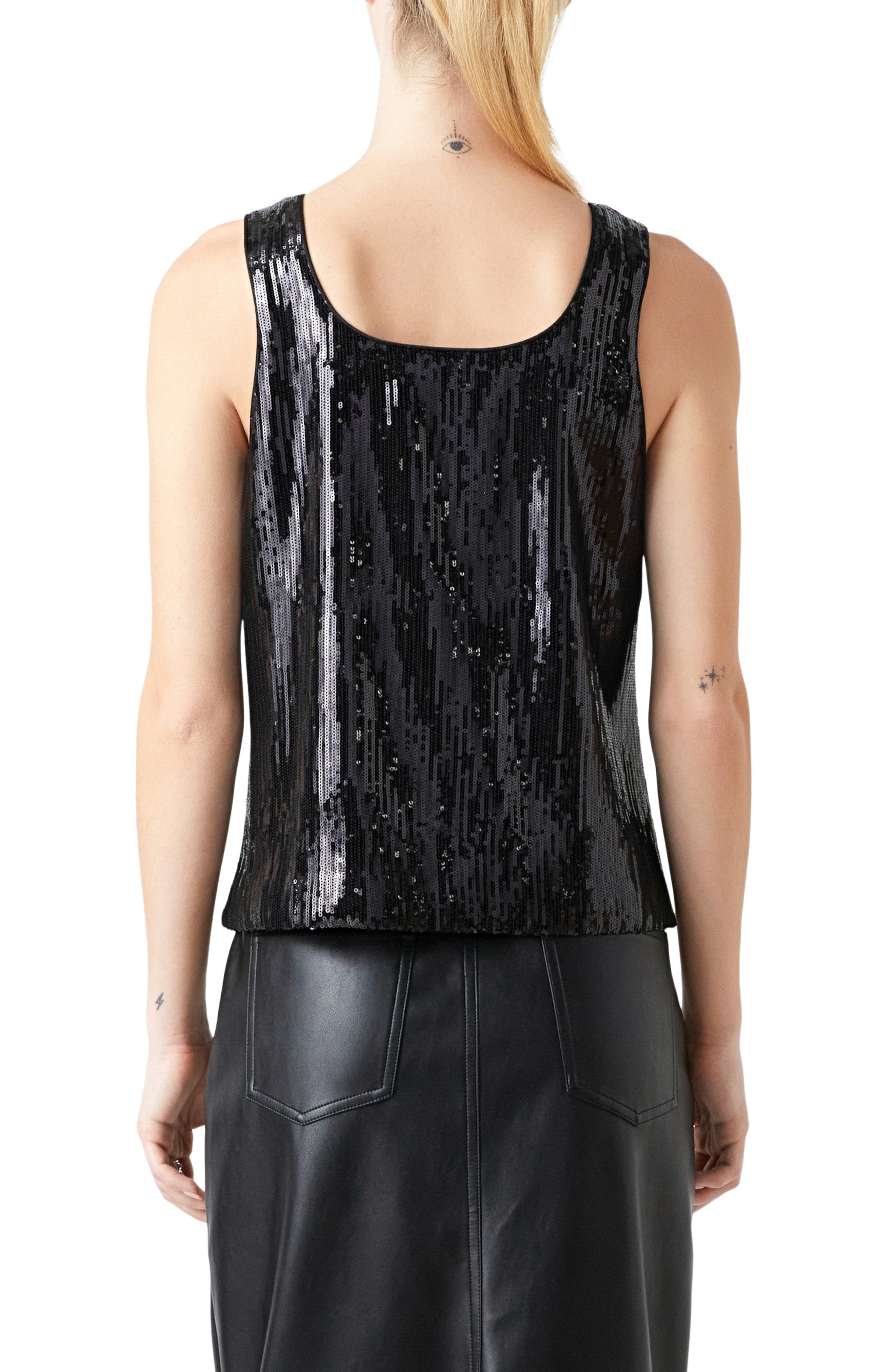 Sequin Sleeevless Top - image 2