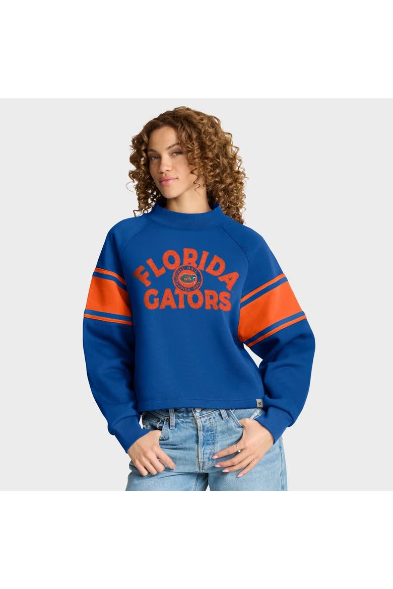 Women's Fanatics Royal Florida Gators Oversized Hometown Premium Punt Coverage Raglan Pullover Sweatshirt, Main, color, Royal
