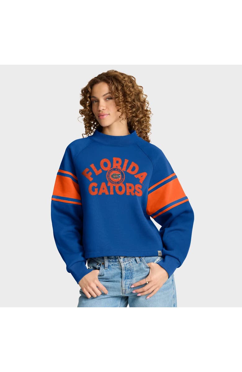 FANATICS Women's Fanatics Royal Florida Gators Oversized Hometown Premium Punt Coverage Raglan Pullover Sweatshirt, Main, color, Royal