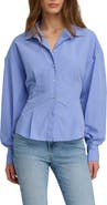 Favorite Daughter The Back Story Pleated Tie Back Shirt
