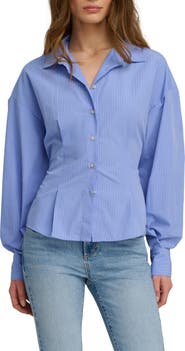 Favorite Daughter The Back Story Pleated Tie Back Shirt