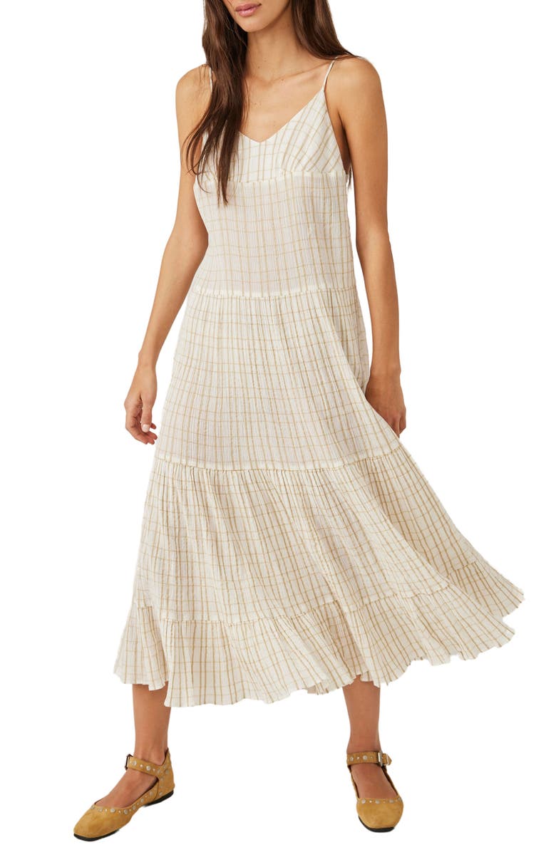 Free People Marigold Cotton Gauze Sundress, Main, color, 