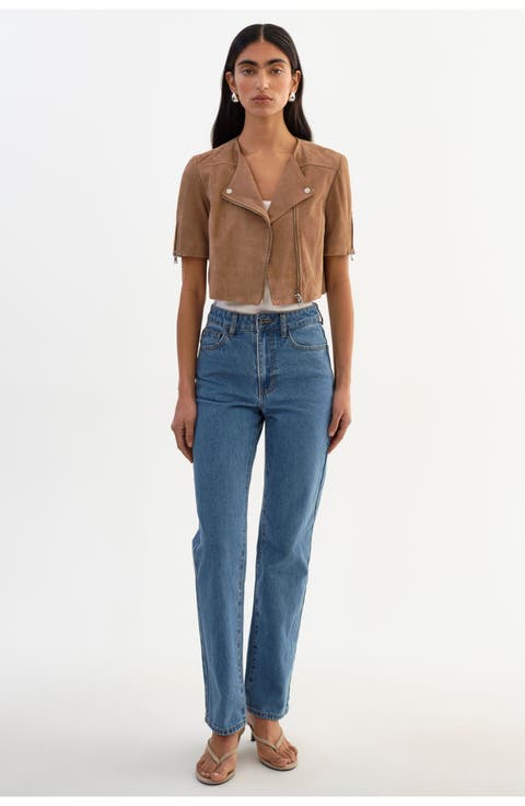 Kirsi S | Suede Cropped Jacket