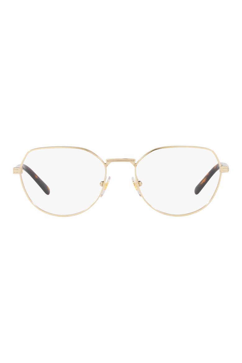 51mm Round Reading Glasses, Main, color, PALE GOLD