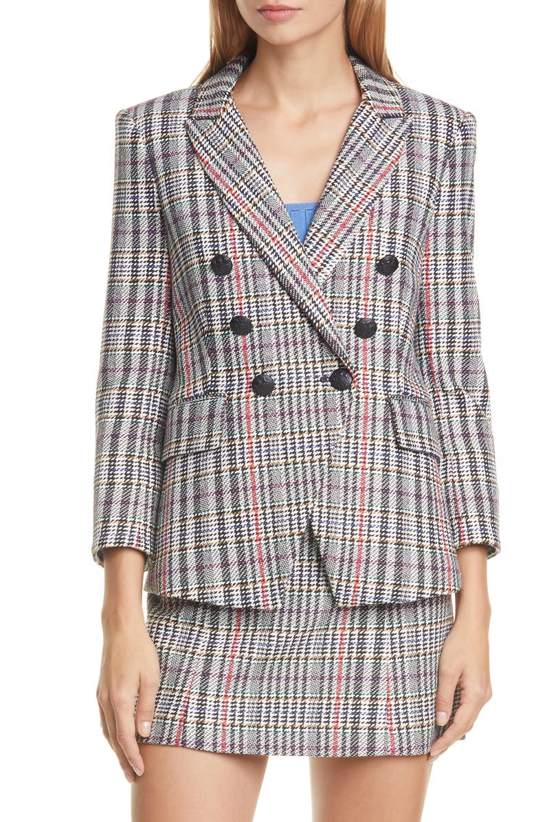 Veronica Beard Empire Tweed Dickey Jacket, Alternate, color, 