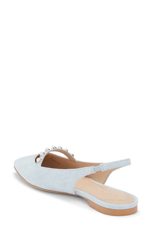 Stuart Weitzman Emilia Mary Jane Slingback Flat In Blue