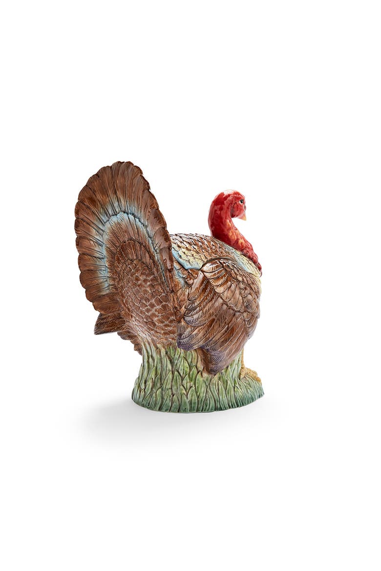 Woodland Turkey 96oz Soup Tureen, Alternate, color, Brown