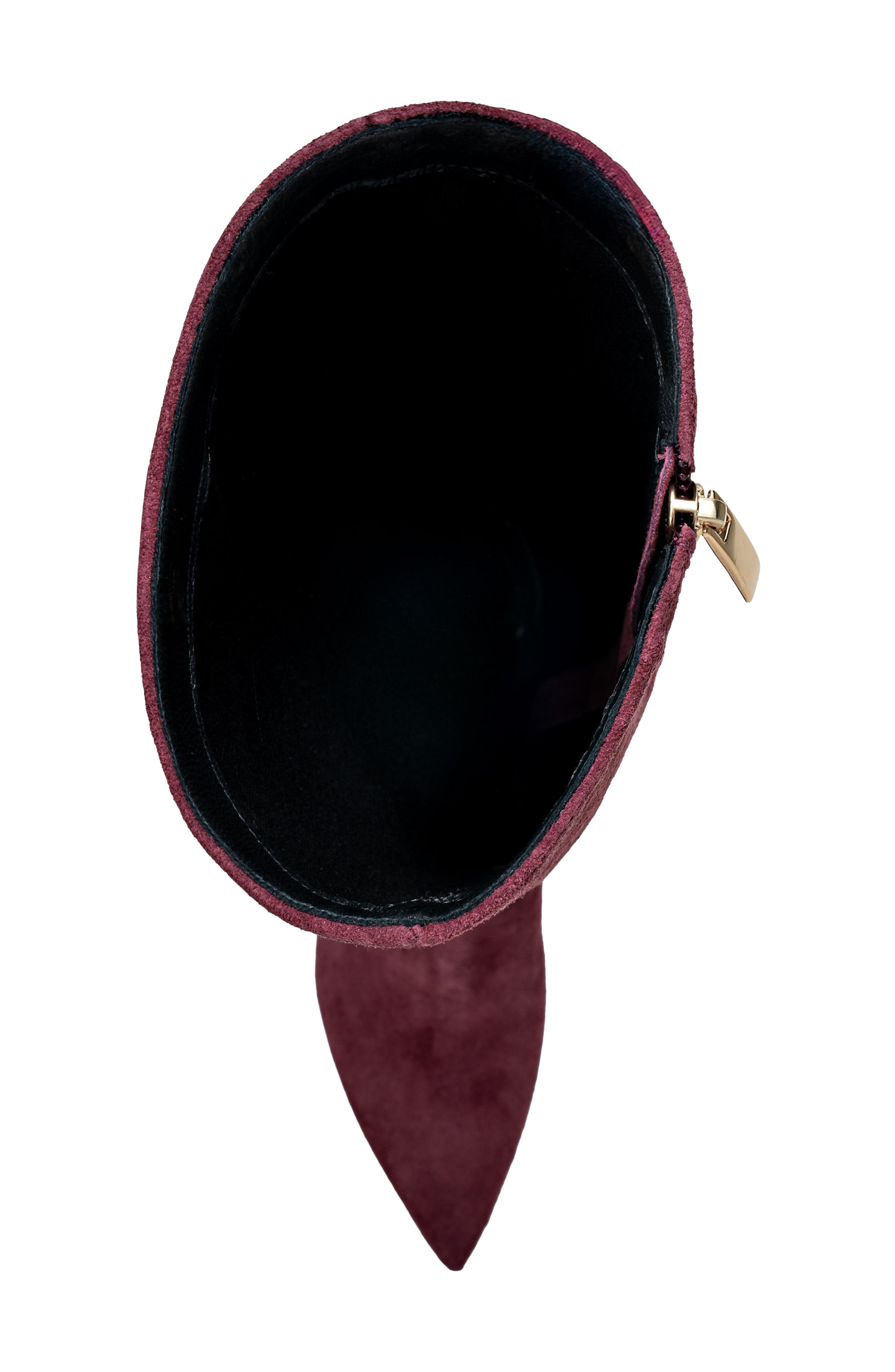 L'AGENCE Marya Knee High Boot, Alternate, color, Burgundy Suede