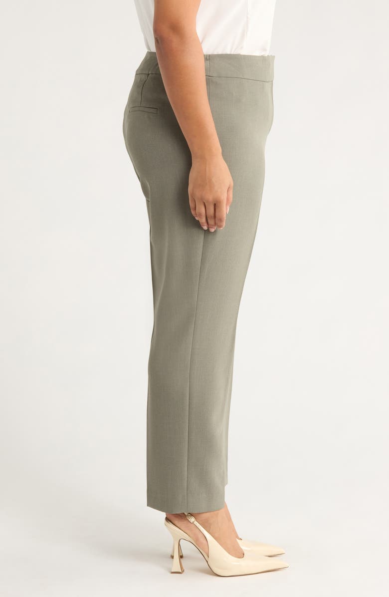 KASPER Flat Front Slim Pants, Alternate, color, 