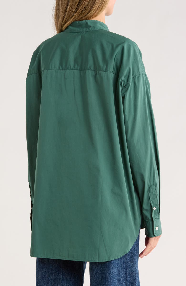 Frank & Eileen Victoria Surplice Neck Button Up Shirt, Alternate, color, Green /Green