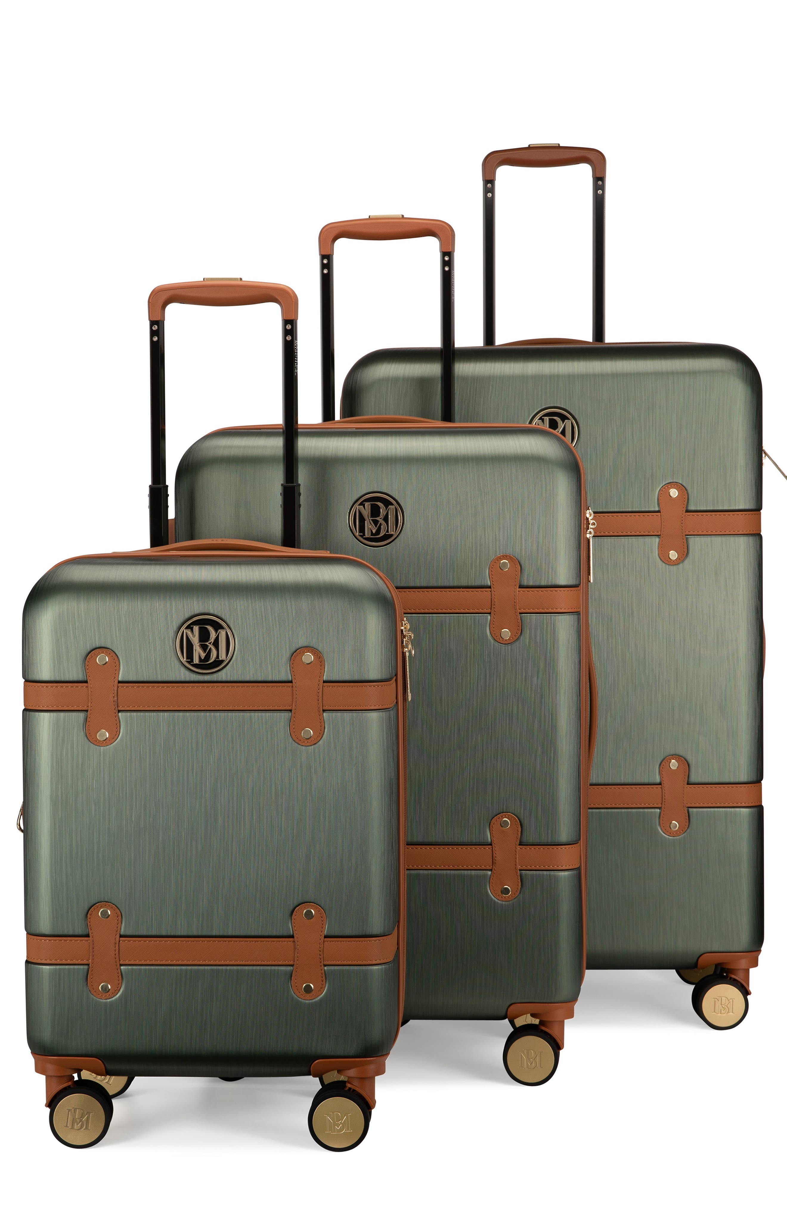 Badgley Mischka Collection The Grace 3-Piece Hardside Luggage Set, Main, color, 