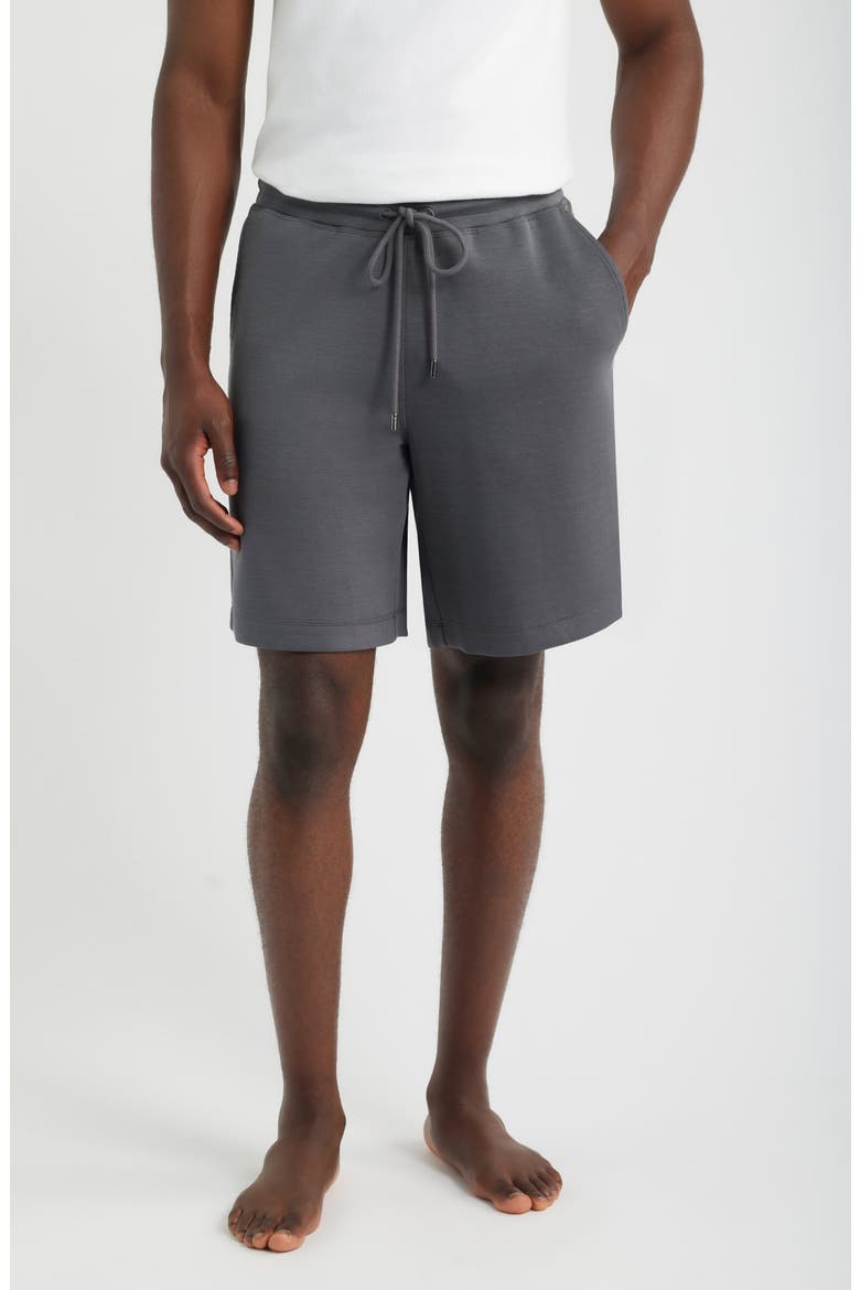 Milk Protein Blend Shorts, Main, color, CHARCOAL