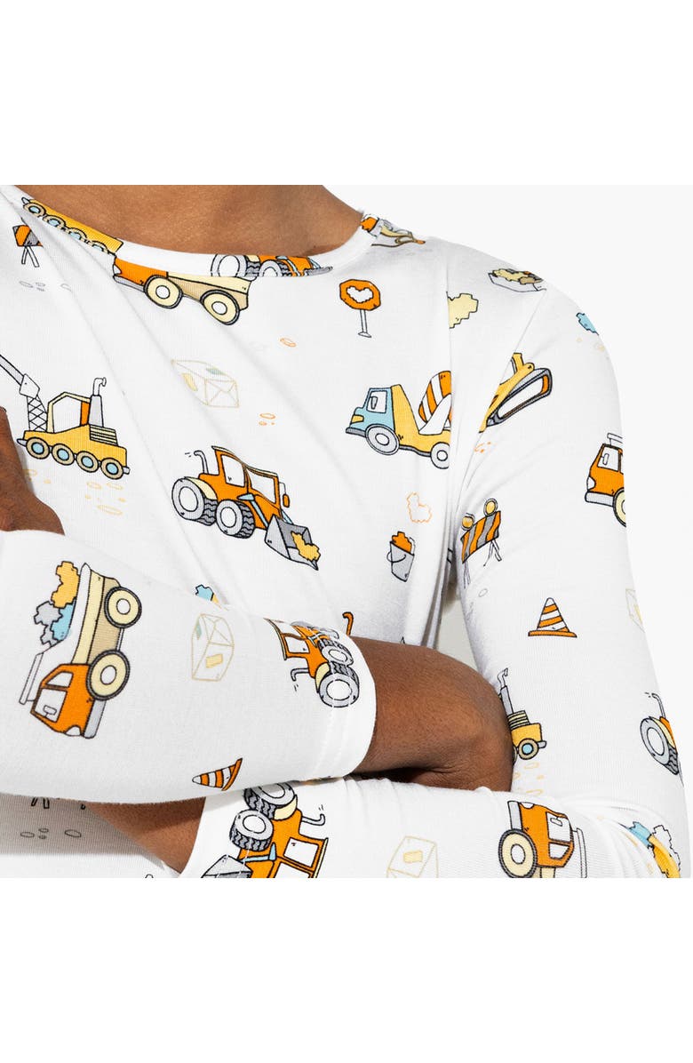 Bellabu Bear Kids' Love Trucks Set of 2 Piece Pajamas, Alternate, color, Love Trucks