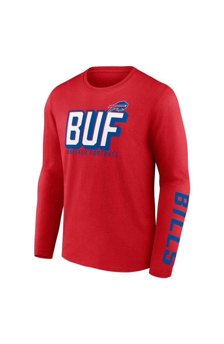 FANATICS Men's Fanatics Branded Red/Royal Buffalo Bills Two-Pack T-Shirt Combo Set, Alternate, color, 
