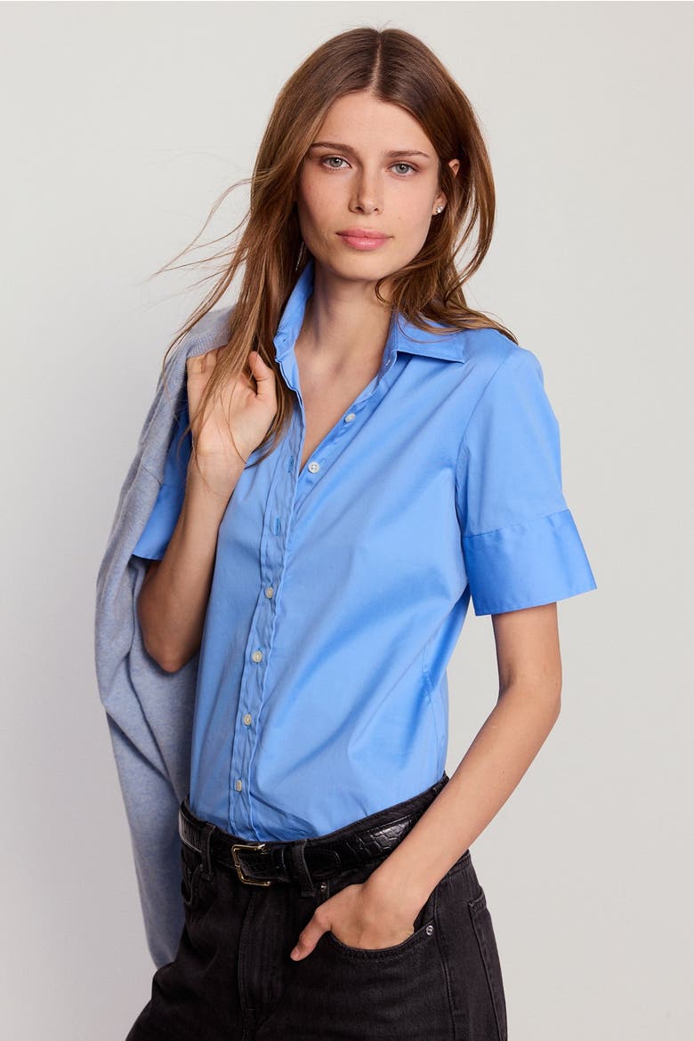 The Short Sleeve Shirt, Alternate, color, French Blue