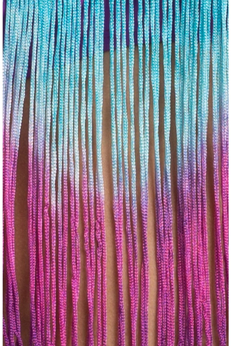 Fringed Bikini Top, Alternate, color, AMETHYST