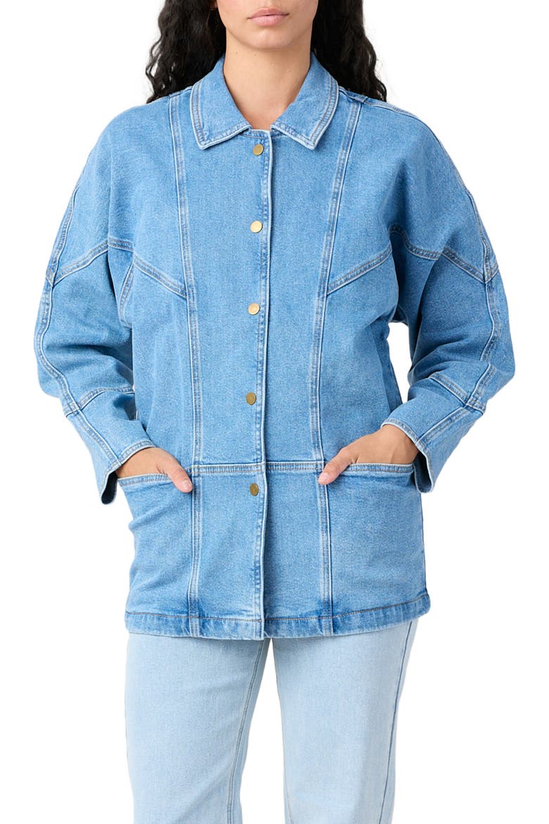 Linda Denim Jacket, Alternate, color, Union Sq.